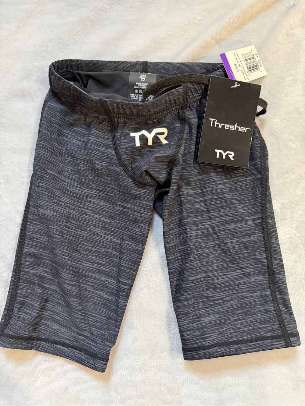 TYR Men Size 20 Thresher Tech Suit Swim Races Jammer Triathlon Pool Open Water